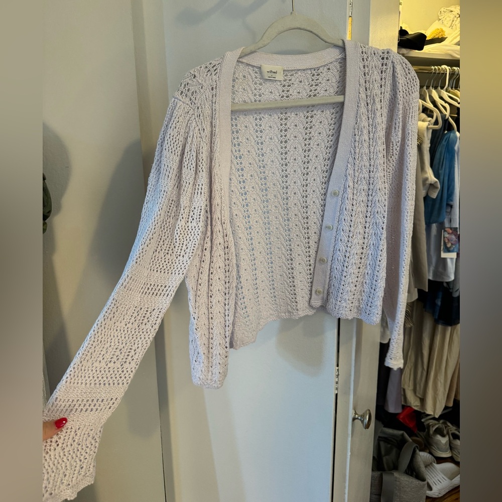 Aritzia crochet sweater